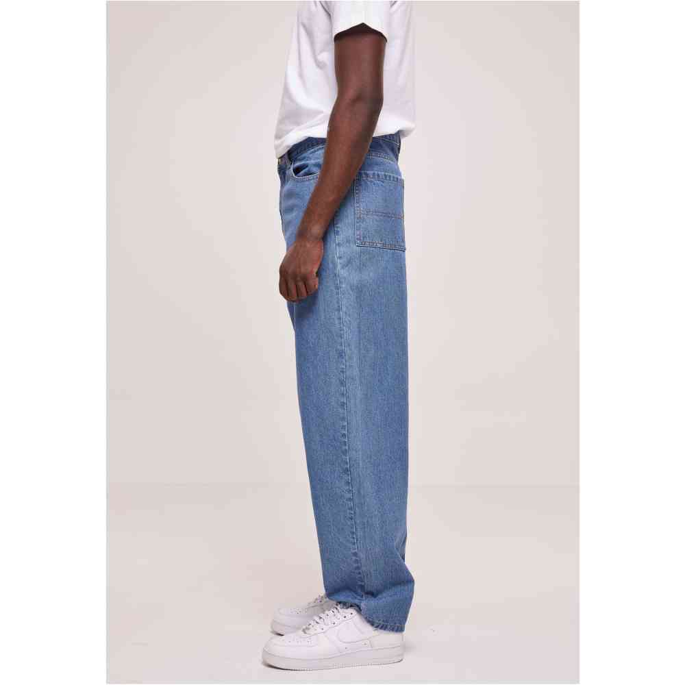 Urban Classics - 90's light blue washed Wijde broek - Blauw